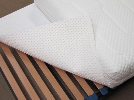 Matrasbeschermer optinop ca. 140x200cm. anti-slip en anti-dust voor op de lattenbodem en diverse andere bedbodems.