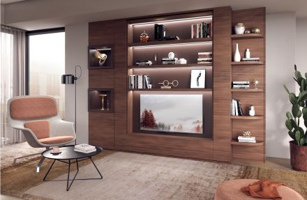 Bedkast model Metropolis met draaifunctie. Slaapmaat 160x195 cm.